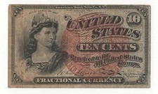 USA STATI UNITI  10  CENTS / CENTESIMI 1863
