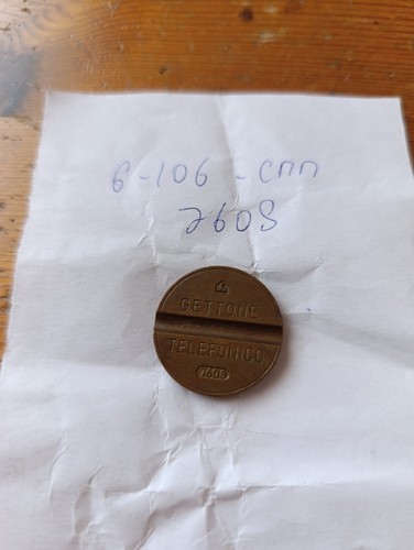 G106 gettone telefonico - -,