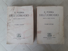 IL POEMA DELL'UOMO-DIO Vol. 4 e 7 Maria Valtorta Ed. Pisani Isola del Liri 1961