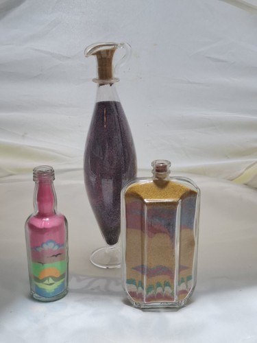 Lot vintage colored sand - vintage,