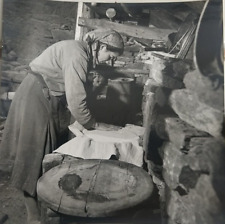 Valle d'Aosta: Lavorazione della fontina valdostana, foto vintage 1950-60