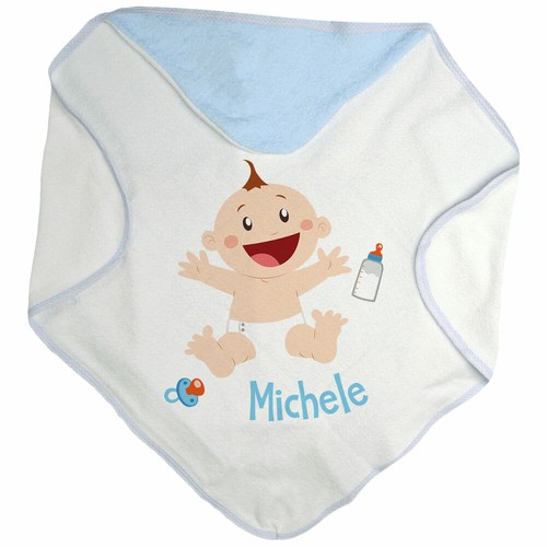 Accappatoio triangolo neonato