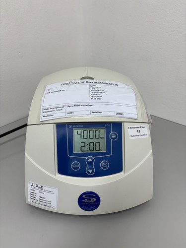 Sigma 14k micro - sigma, centrifuga