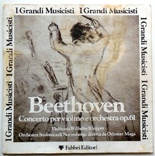 DISCO 33 GIRI VINILE I GRANDI MUSICISTI BEETHOVEN FABBRI EDITORE