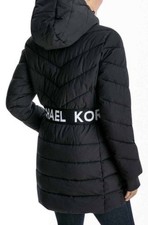 Piumino donna Michael Kors piumino imbottito con cappuccio taglia Large.