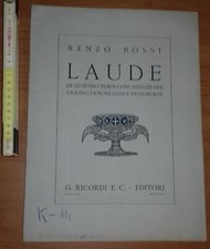 Bossi Renzo, Laude in quattro