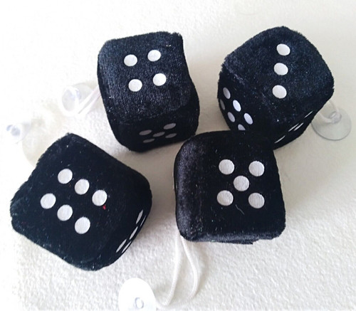 Set dadi neri peluche - set,