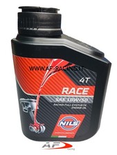 OLIO MOTORE 10W50 MOTO NILS RACE 100% SINTETICO PAO BASE CHIMICA API SN JASO MA2