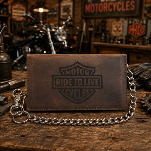 Portafoglio biker vera - biker,