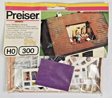 Preiser #HO 300 scala Ho modellino sala con figure Risque non dipinte mai aperte
