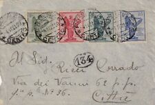 S5874-REGNO,TOSCANA,FRONTESPIZIO DA FIRENZE X CITTA',5+10+15+25c.VITTORIO VENETO