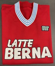 1 maglia Calcio Rossa NAPOLI LATTE BERNA DIRCEU 10 1983/84 acrilico vintage