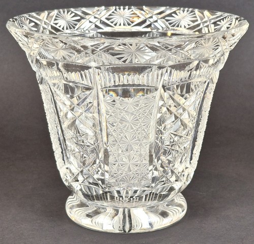 Vaso cristallo lavorato a - vaso, cristallo,