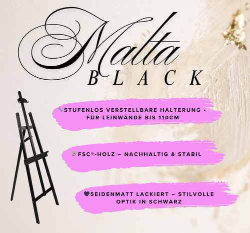 Cavalletto malta nero - cavalletto,