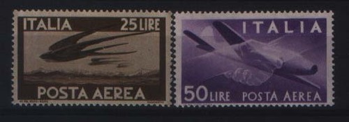 Posta aerea 1947 nuovi valori - 1947,