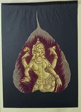 DIPINTO SU FOGLIA DI FICO