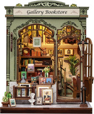 Book Nook Kit - Case Delle Bambole Con Luci LED - Modellino Casa in Miniatura 3D