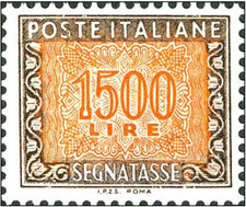 1991 ITALIA - Segnatasse 1500