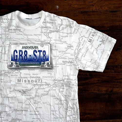 Maglietta missouri mappa - maglietta,