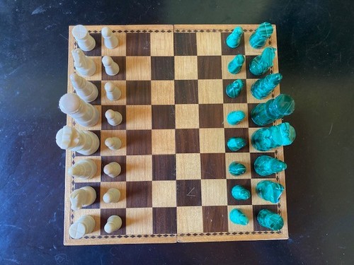 Scacchiera legno pieghevole - scacchiera,