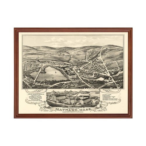 Vecchia mappa maynard ma - mappa, maynard,