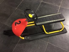 Slittino da neve Rolly Toys, plastica-ferro vintage (110x45x46) Pezzo Unico!