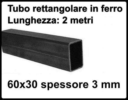 Tubo rettangolare ferro - tubo,