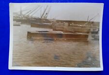 ?FOTO ANTICA BARCHE IN LEGNO GOZZO PORTO DI CITTÀ ITALIA ?? BELLA CAMPANIA??