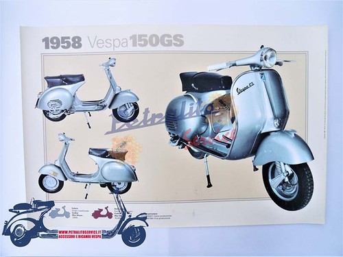 Poster vintage vespa 150 - poster, gs