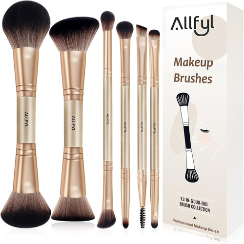 Set pennelli doppi trucco - 6,