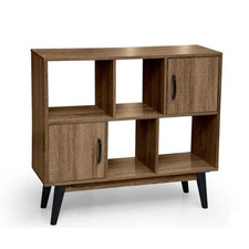 ARES MOBILE IN LEGNO CON 4 VANI E 2 ANTE 90 X 30 X 80 CM COLORE NOCE