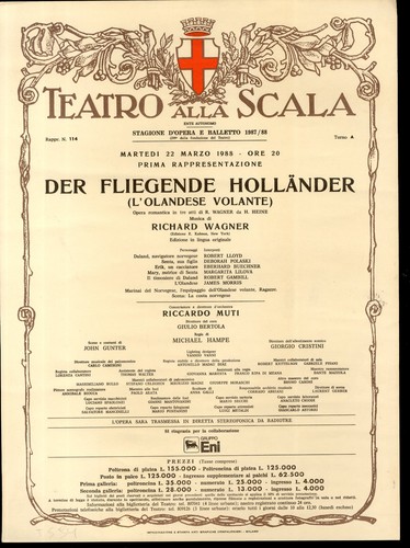 Teatro alla scala - scala, locandina