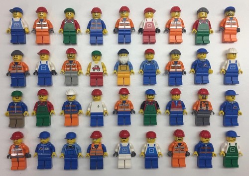 Lotto minifigure costruzioni - lotto, 5