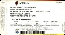 Biglietto stadio AC Milan vs