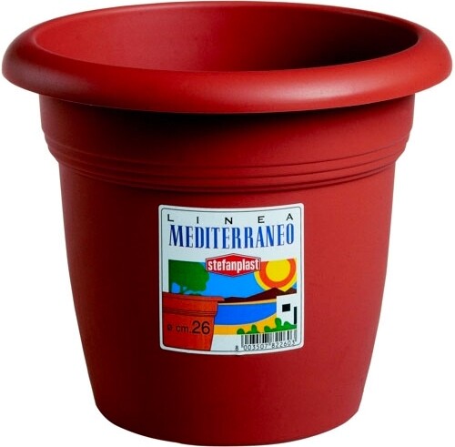 Vaso med tondo coccio h - vaso,