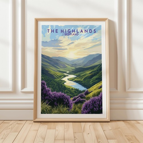 Poster viaggio highlands - viaggio,
