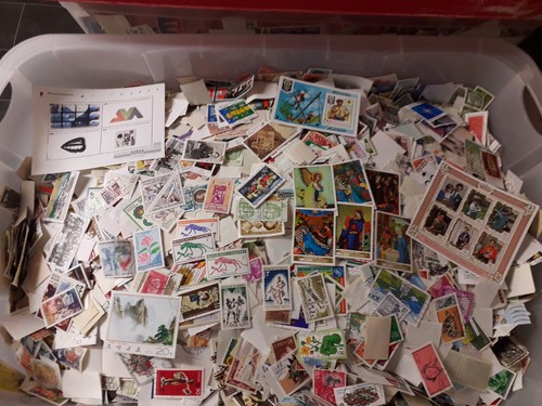 Lotto merce francobolli - kg, 9-