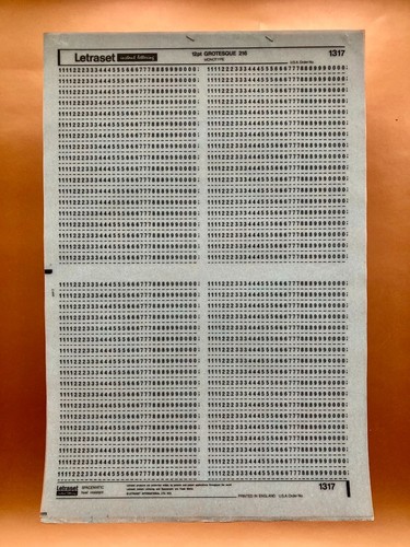 Letraset 1317 grotesque 216 - letraset,