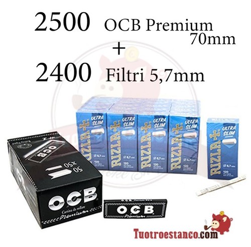 Cartine ocb premium - black, 70