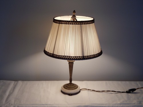 Ancienne lampe bronze - ancienne,
