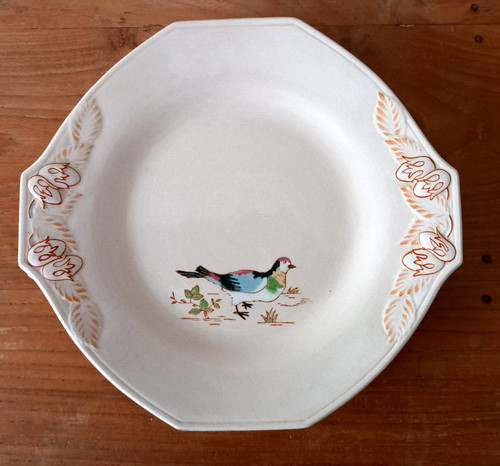 Assiette plate ancienne - assiette,