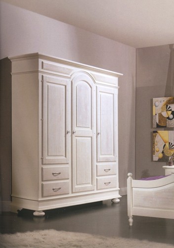 Armadio laccato bianco - 3a+4c,