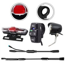 Kit luci bici elettrica completamente impermeabili con luce freno e indicatori d