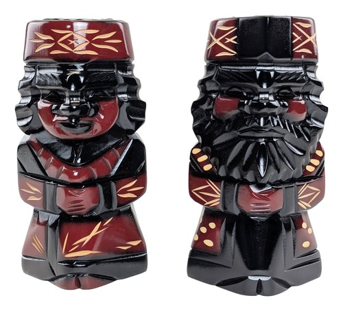 Statuine ainu vintage legno - ainu, in