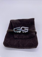 Gemelli Gucci logo "G" argento