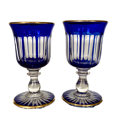 Bicchieri vino blu - bicchieri, da