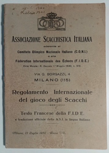 Regolamento internazionale del - internazionale,