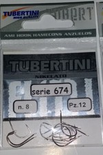 Ami da pesca Tubertini Serie 674 nikelato,cutting point, pcs12/blister