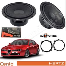 Kit 2 Casse Woofer Hertz C165L Cento Altoparlanti Ant o Post per Alfa Romeo 159