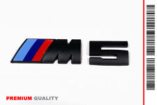 ✨ STEMMA LOGO ADESIVO "M5" SPORT EFFETTO 3D BLACK EDITION SATINATO OPACO (9x2) ✨
